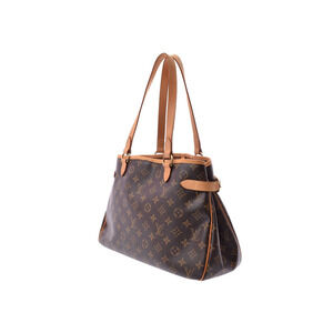 Louis Vuitton Batignolles Tote Monogram Leather Brown Horizontal Bag